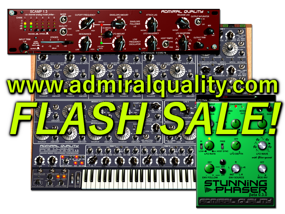 www.admiralquality.com Flash Sale!